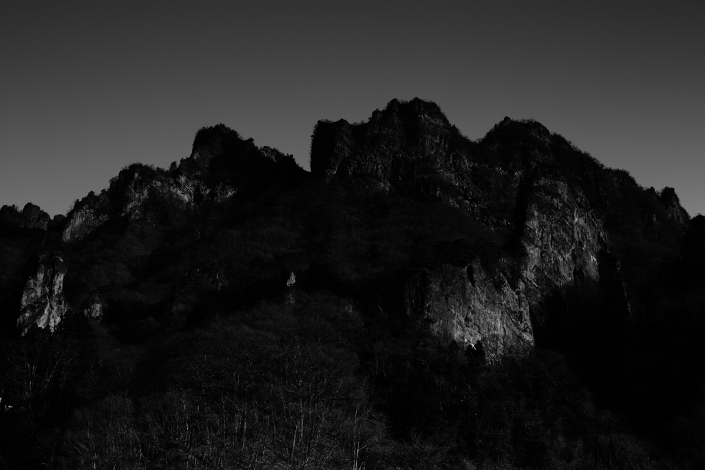 二色の中山道　　三題　　妙義山