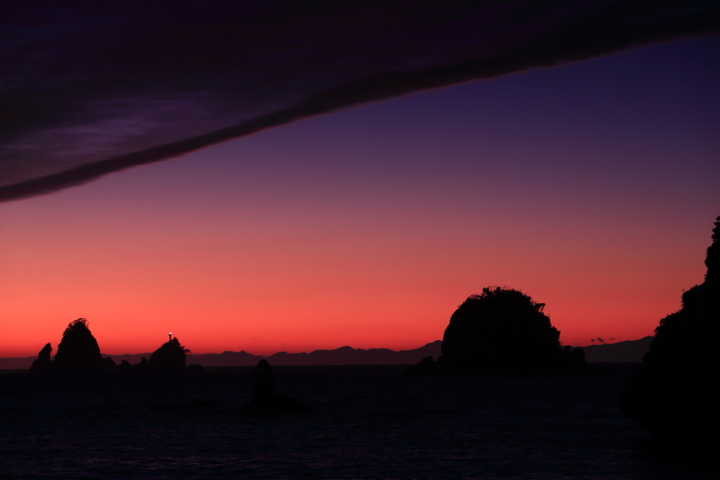 大田子海岸　三題　　雲　流るる・・