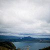 屈斜路湖、硫黄山
