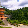 三重塔と那智の滝