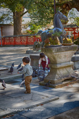 宇美八幡宮にて　2