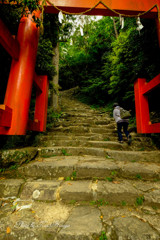 新宮市、神倉神社参道
