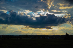 夕刻の空