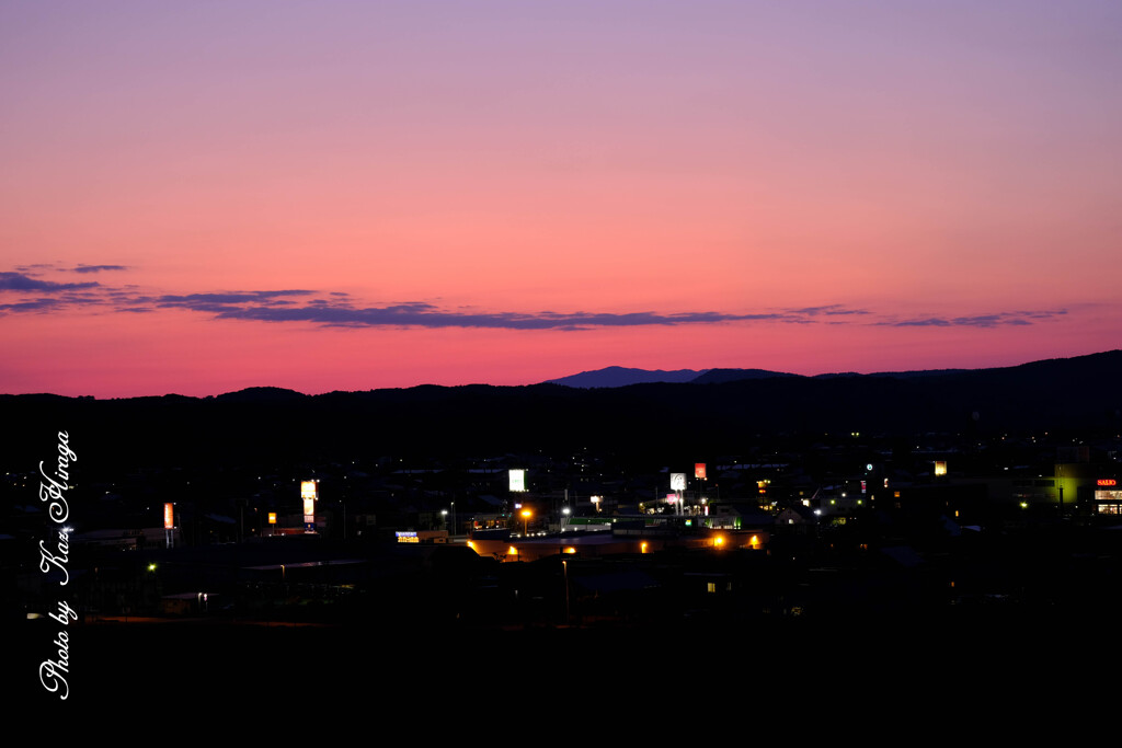 北西の空
