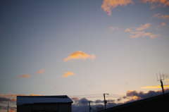 朝焼け、晴れるといいな