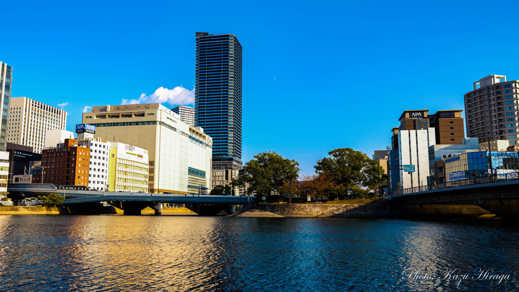 広島、京橋川と台屋の鼻