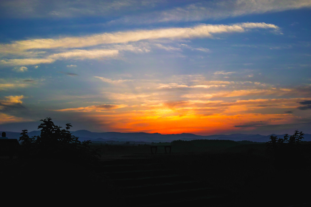 8月3日の夕陽-2