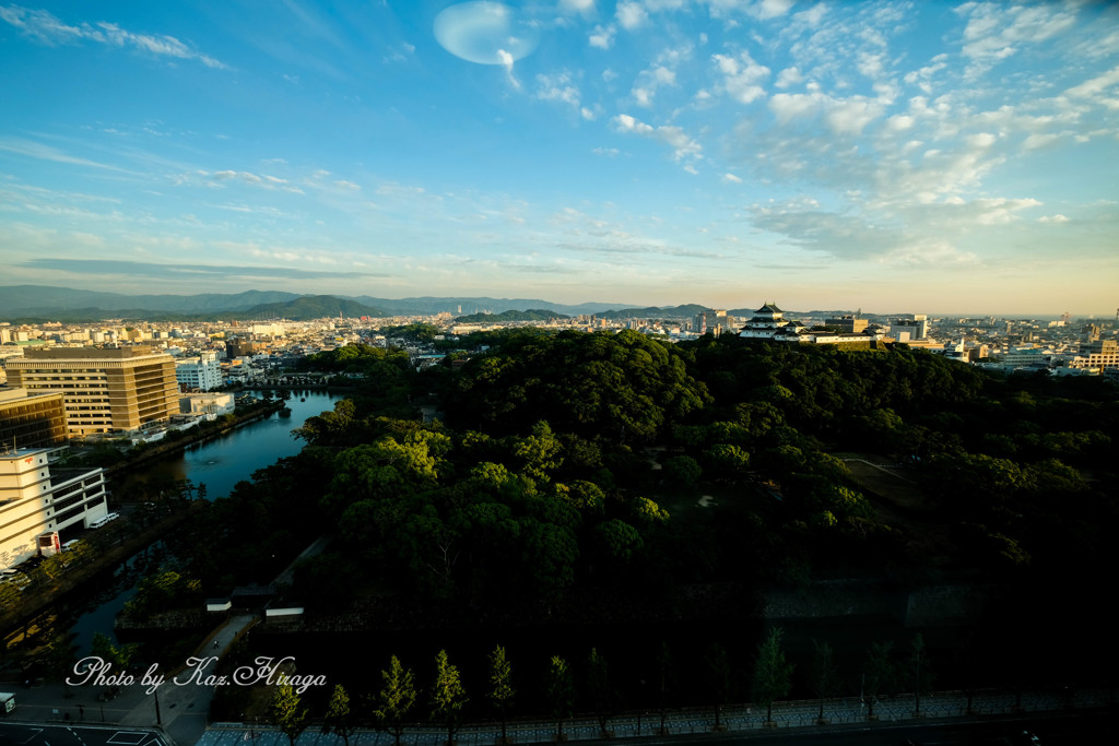 ホテルから和歌山夕刻