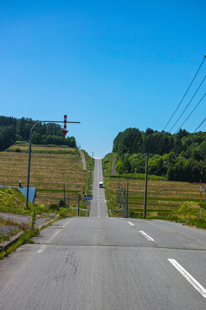 東川町から旭川空港へ抜ける道