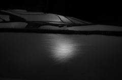 Moonlight on terraced ricefields