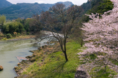 流れる川、そして春。