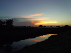 2016/08/07_野通川の夕暮れ