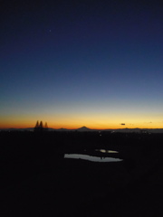 2016/12/29_荒川河川敷の夕暮れ