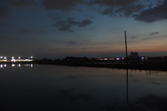 2016/06/05_溜め池の夕暮れ