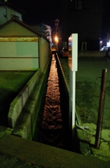 2011/11/18_夜の用水路
