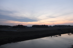 2015/01/25_元荒川の夕暮れ