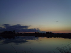 2017/02/19_溜め池の夕暮れ