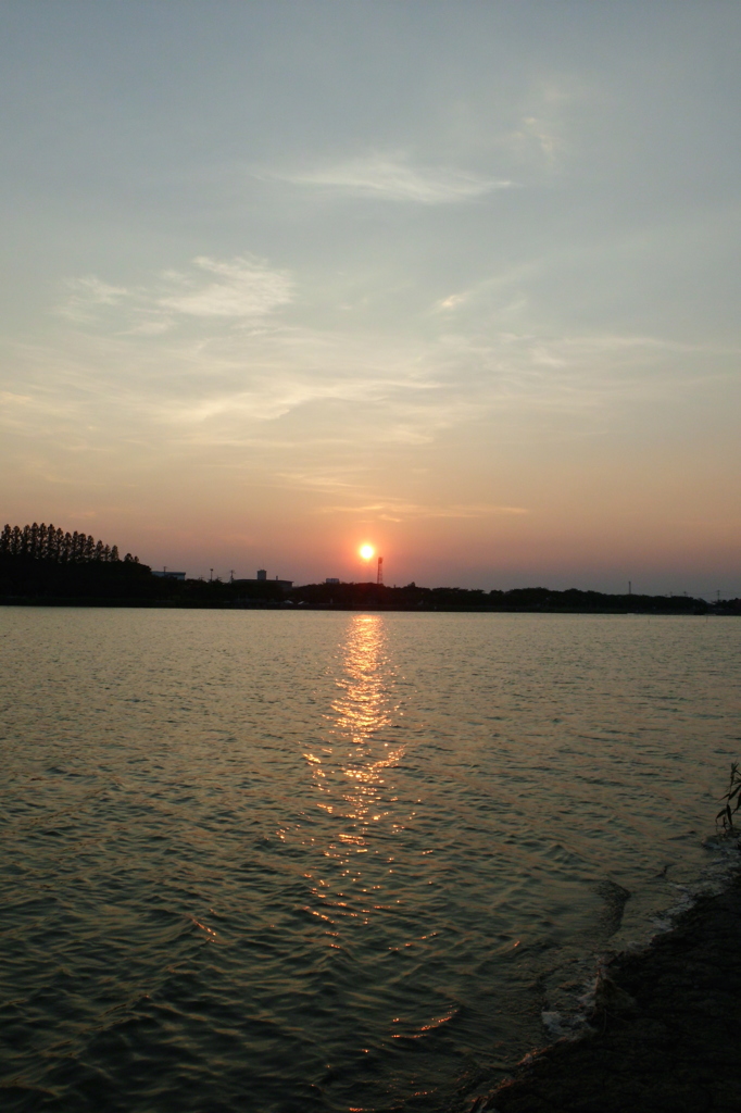 2015/07/26_伊佐沼の夕日