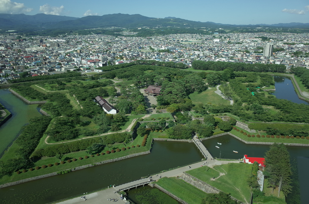 2016/08/12_五稜郭タワーから五稜郭を望む