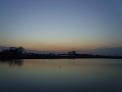 2017/03/04_溜め池の夕暮れ