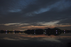 2015/10/11_伊佐沼の夕暮れ