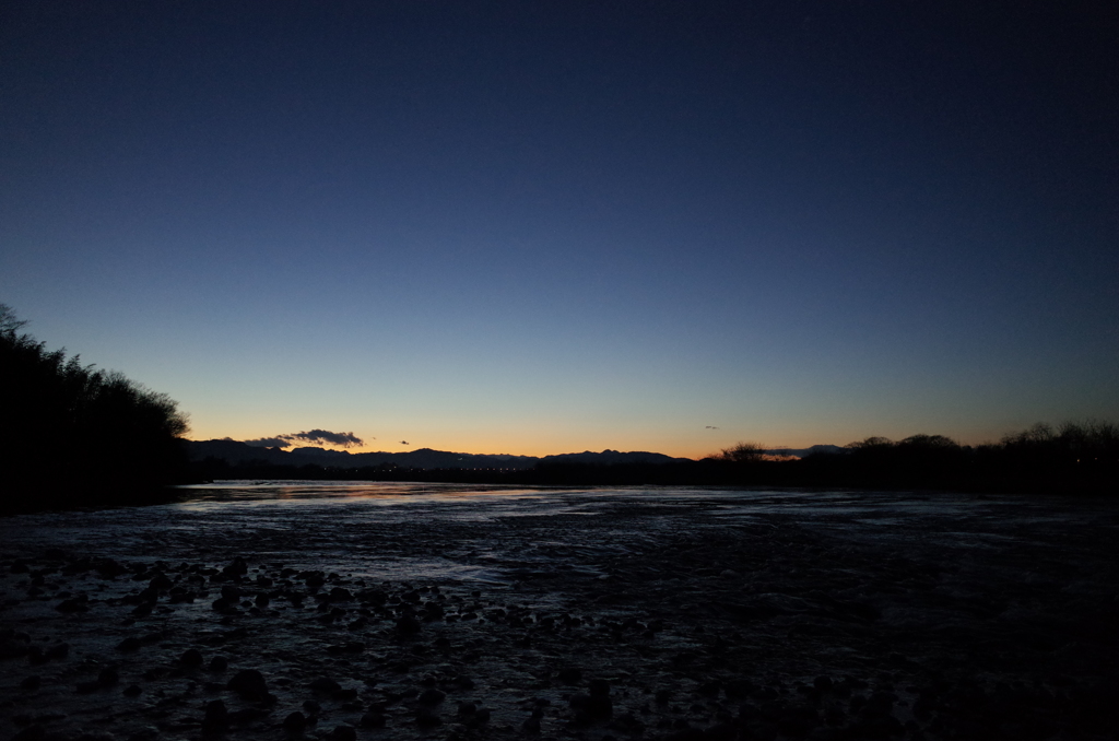 2016/01/10_荒川の夕暮れ