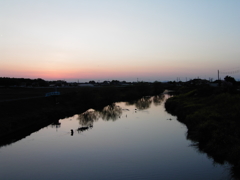 2017/04/15_元荒川の夕暮れ