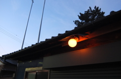 2014/11/23_夕暮れの消防小屋