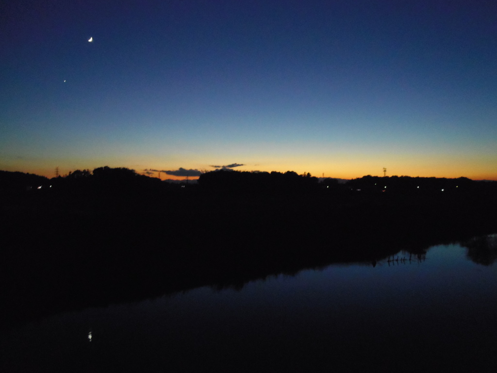 2016/11/03_元荒川の夕暮れ