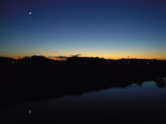 2016/11/03_元荒川の夕暮れ