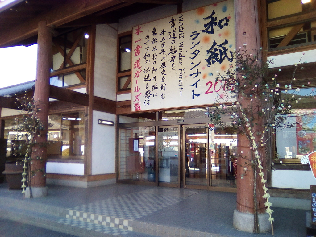 2019/01/14_道の駅和紙の里ひがしちちぶの繭玉と削り花