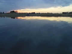 2017/02/25_溜め池の夕暮れ