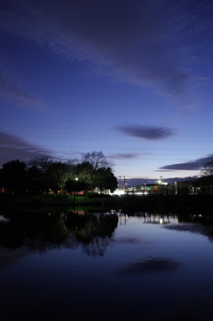 2015/12/30_西城沼公園の夕暮れ
