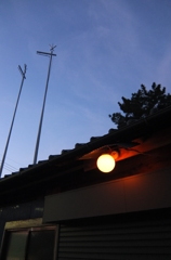 2014/11/23_夕暮れの消防小屋