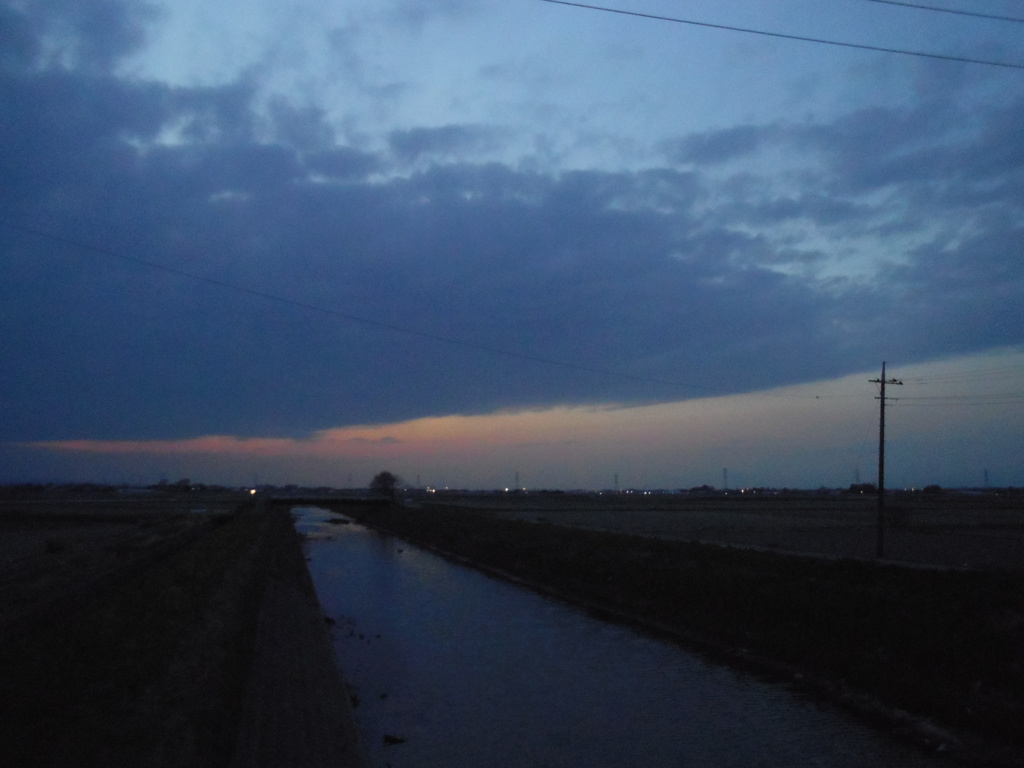 2017/03/25_野通川の夕暮れ