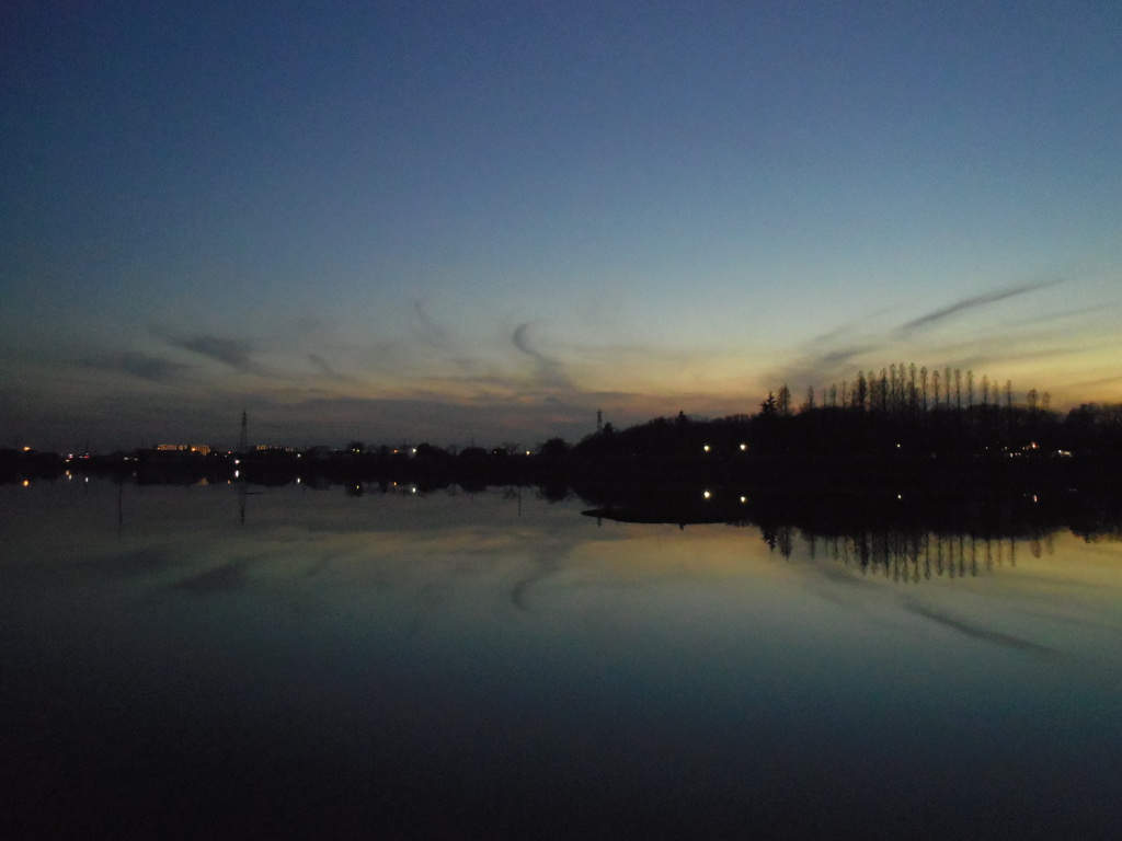 2017/01/07_伊佐沼の夕暮れ