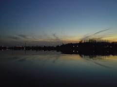 2017/01/07_伊佐沼の夕暮れ