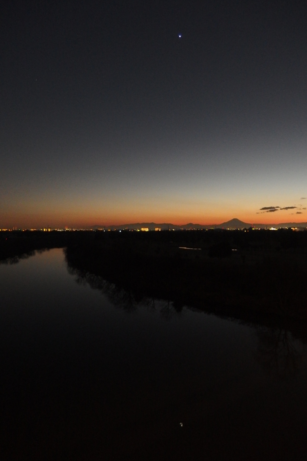 2016/12/29_荒川の夕暮れ