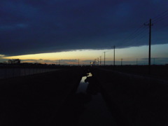 2017/02/18_用水路の夕暮れ