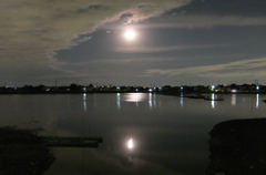 2014/12/07_月夜の伊佐沼