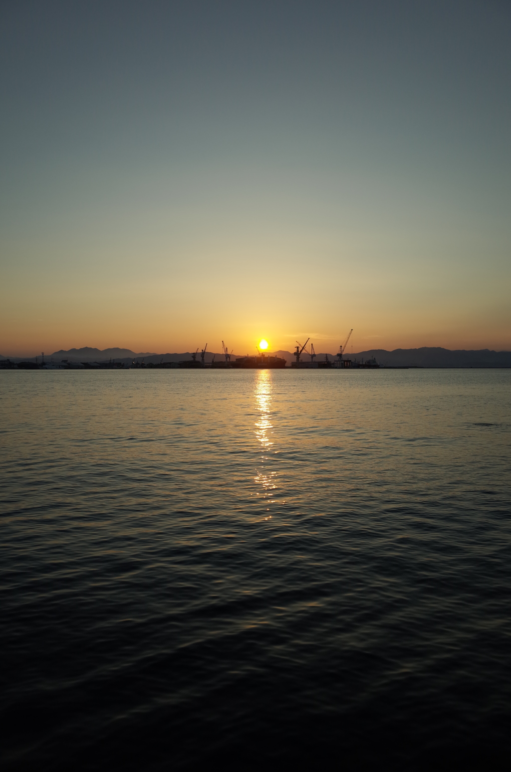 2016/08/12_函館湾の夕日