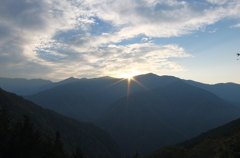 2014/10/11_奥秩父の夕暮れ（大血川林道からの眺め）