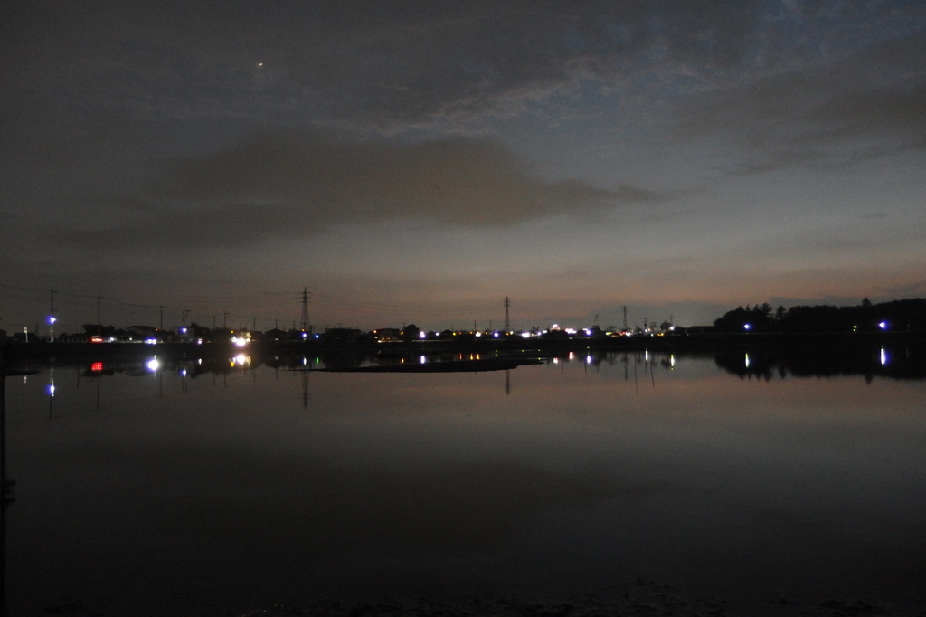 2015/10/17_伊佐沼の夕暮れ