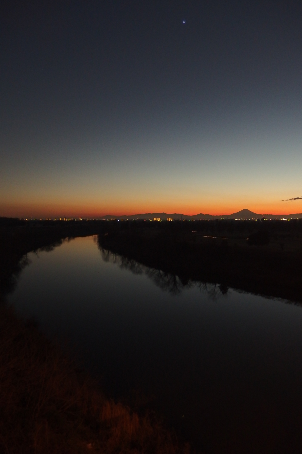 2016/12/29_荒川の夕暮れ