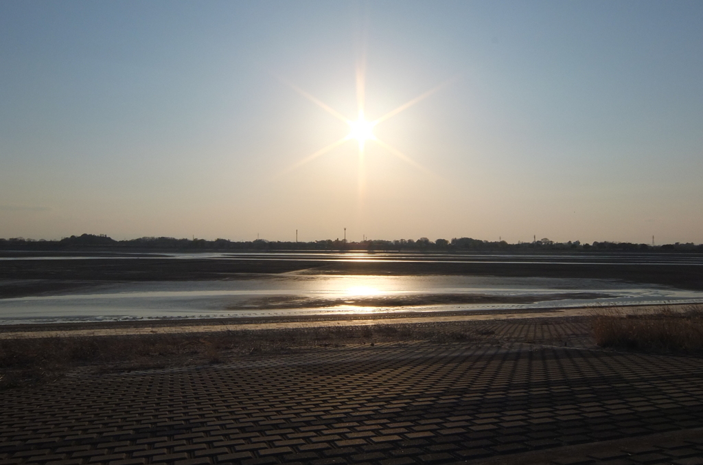 2014/03/23_谷中湖の夕暮れ