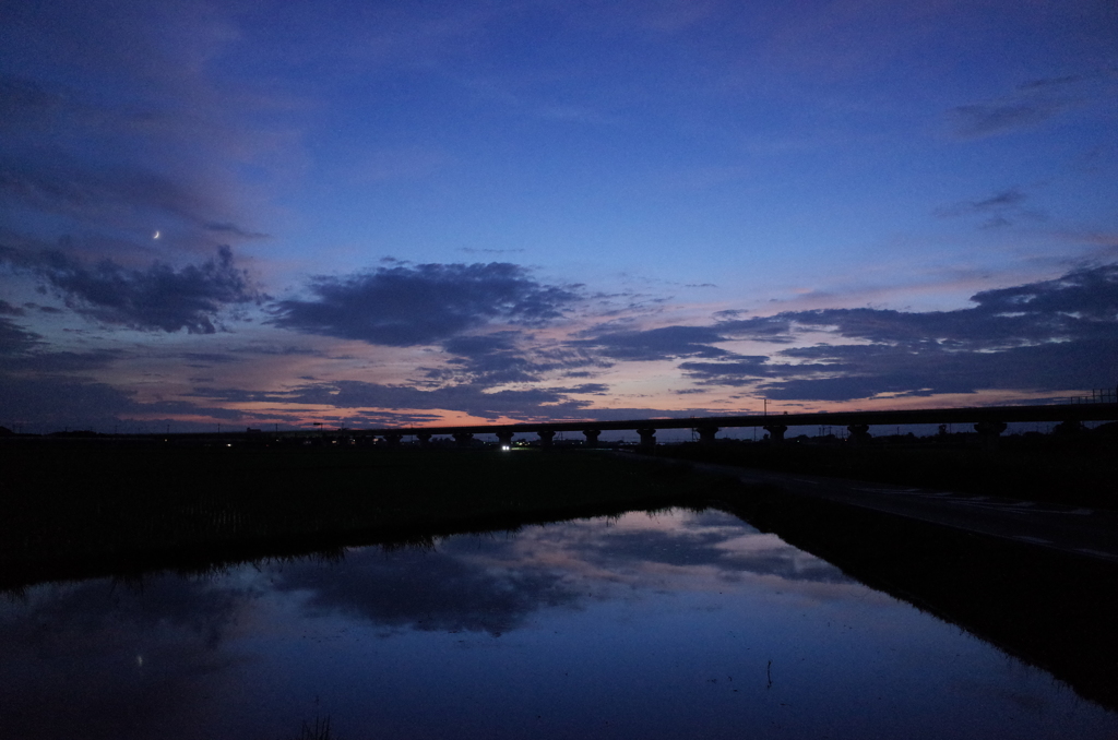 2015/07/19_水田の夕暮れ