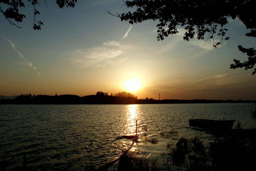 2014/05/18_夕暮れの伊佐沼