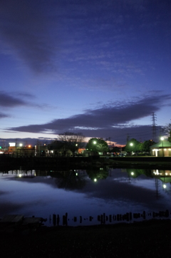 2015/12/30_西城沼公園の夕暮れ（没カット）