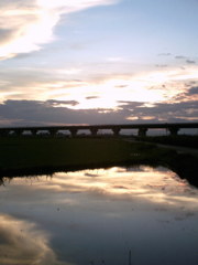 2015/07/19_水田の夕暮れ