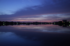 2015/10/03_昭和沼の夕暮れ